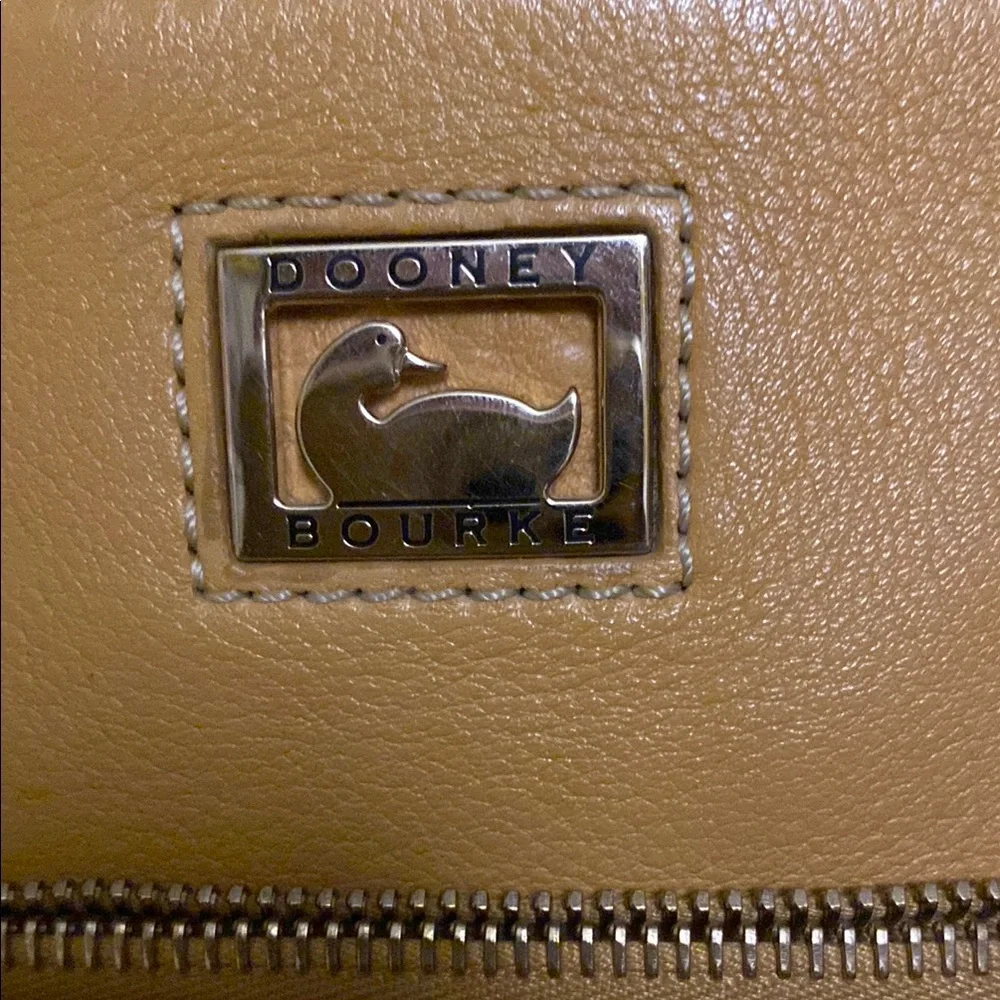 Dooney & Bourke Mustard Yellow Dillen Letter Carrier EUC - Picture 3 of 6